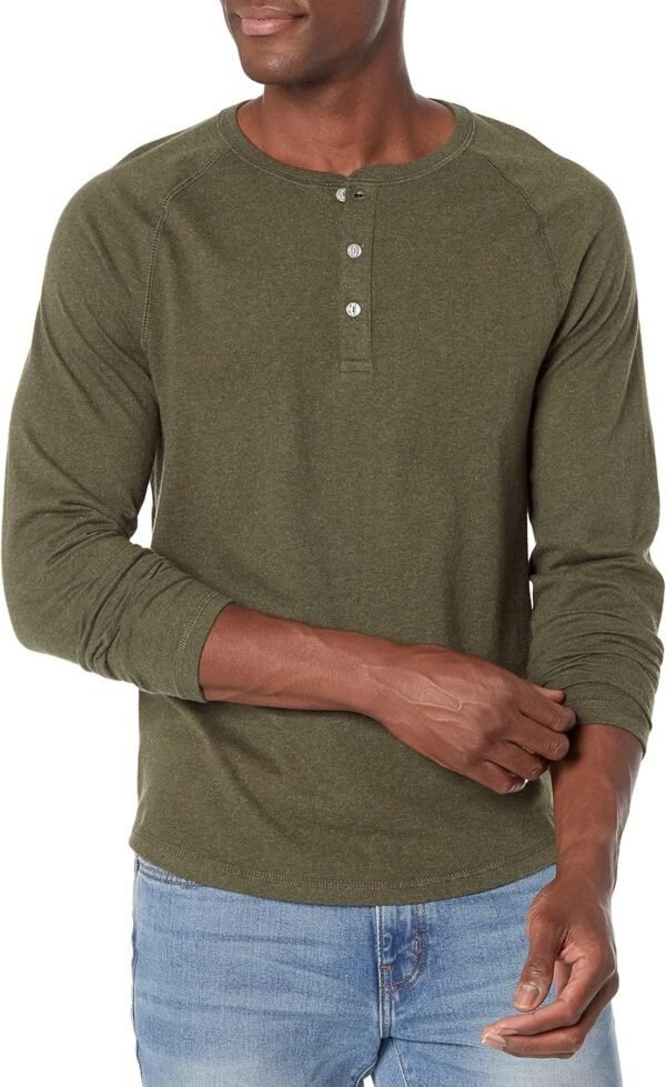 Amazon Essentials Men's Slim-Fit Long-Sleeve Henley Shi... - Image 2