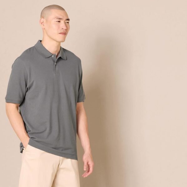 Amazon Essentials Men's Regular-Fit Cotton Pique Polo S... - Image 3