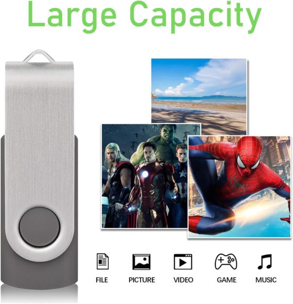 USB Flash Drive 8GB 10 Pack, Thumb Drives Memory Stick ... - Image 6