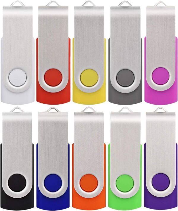 USB Flash Drive 8GB 10 Pack, Thumb Drives Memory Stick ... - Image 2