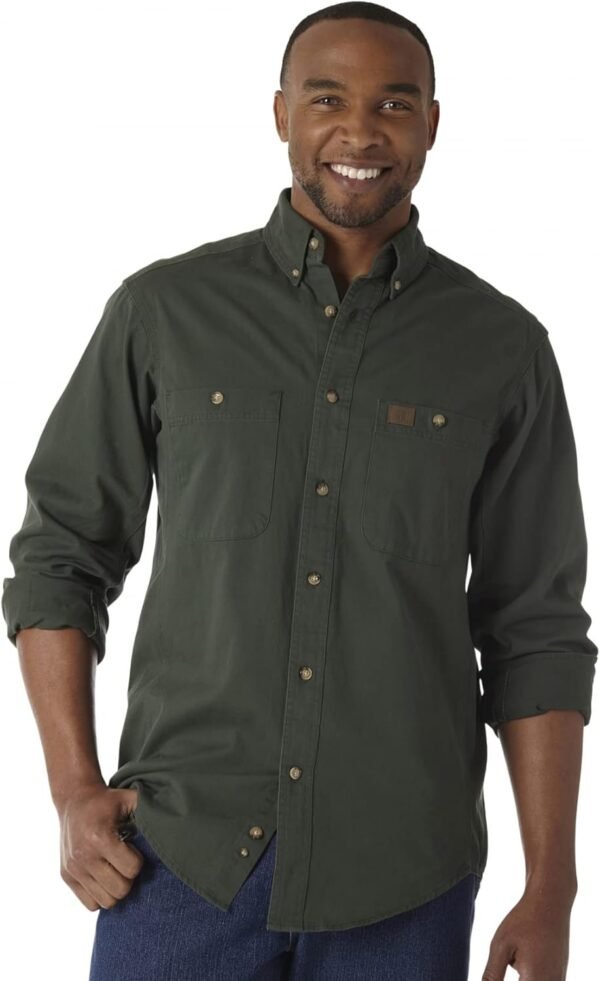 Wrangler Men's Riggs Workwear Logger Twill Long Sleeve ... - Image 2