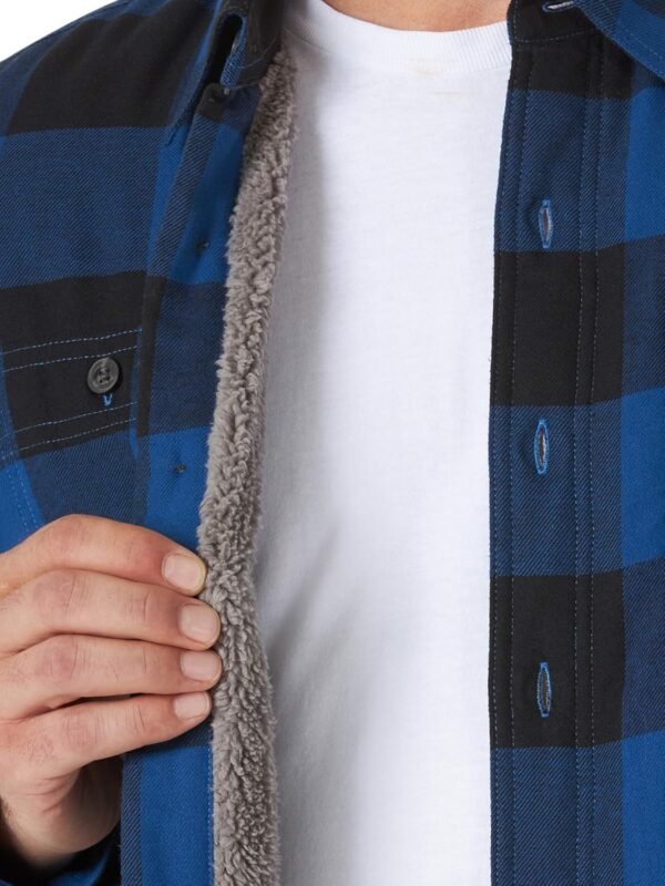 Wrangler Authentics Men's Long Sleeve Sherpa Lined Shir... - Image 5