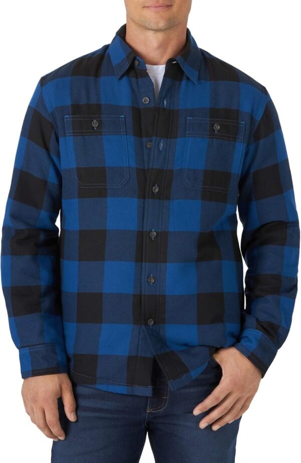 Wrangler Authentics Men's Long Sleeve Sherpa Lined Shir... - Image 2