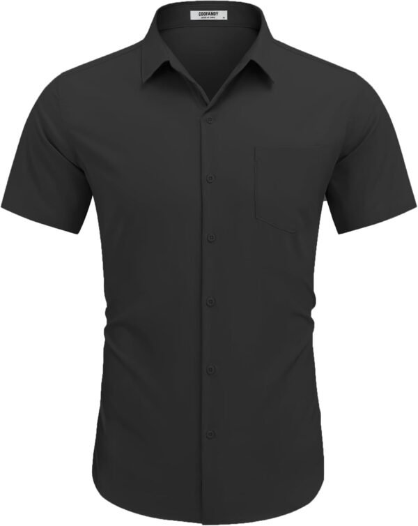 COOFANDY Men's Dress Shirts Short Sleeve Business Casua... - Image 3