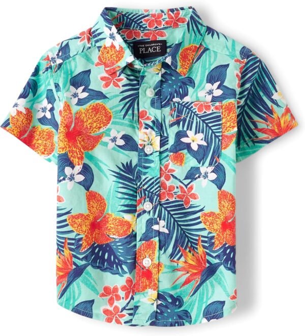 The Children's Place Baby Boys' and Toddler Poplin Shor... - Image 2