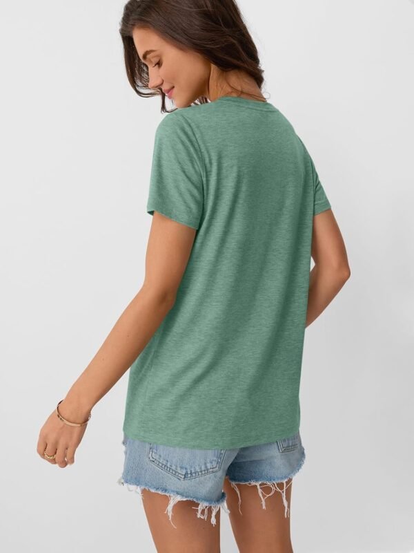 AUTOMET Womens Summer Tops Workout Shirts Beach Vacatio... - Image 5