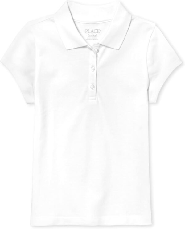 The Children's Place Girls' Uniform Pique Polo - Image 2
