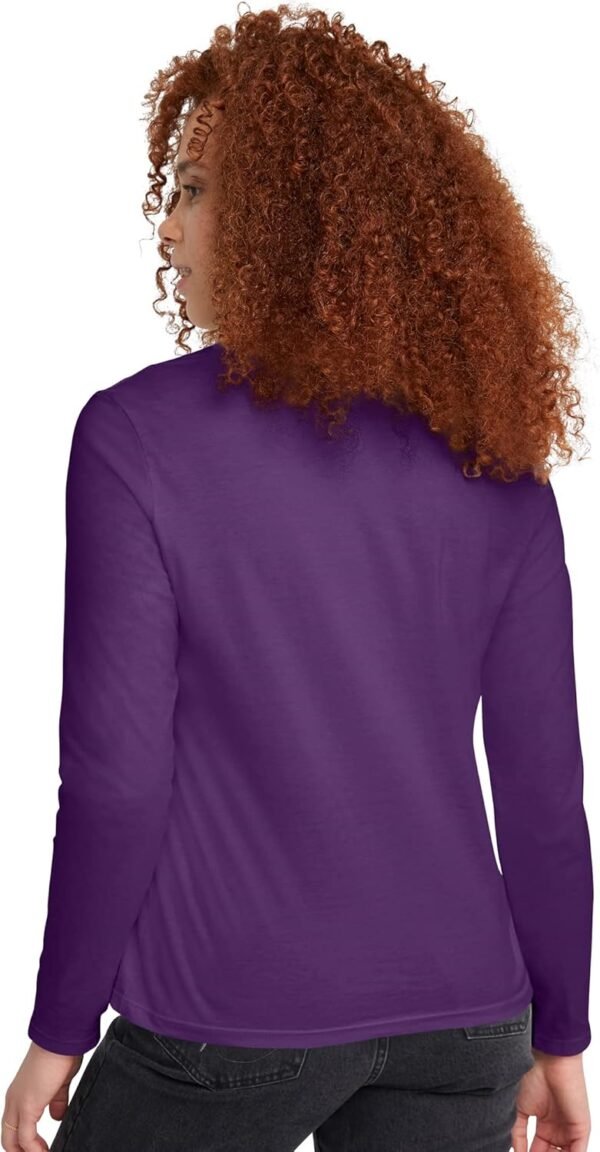 Hanes Ladies's Lengthy Sleeve Cotton T-Shirt, Light-weight C... - Image 3