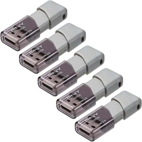 PNY 128GB Turbo Attaché 3 USB 3.0 Flash Drive 5-Pack – ... - Image 3