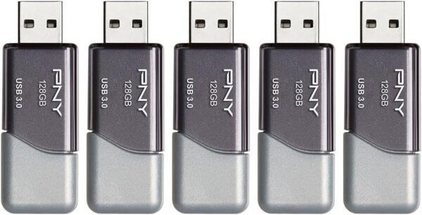 PNY 128GB Turbo Attaché 3 USB 3.0 Flash Drive 5-Pack – ... - Image 4