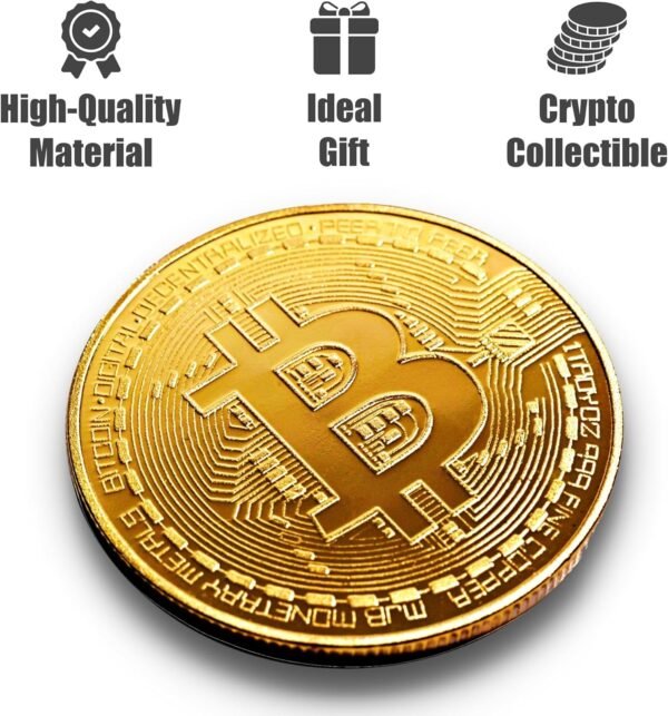 Bitcoin Coin - Commemorative BTC Cash Plus Clear Prote... - Image 3
