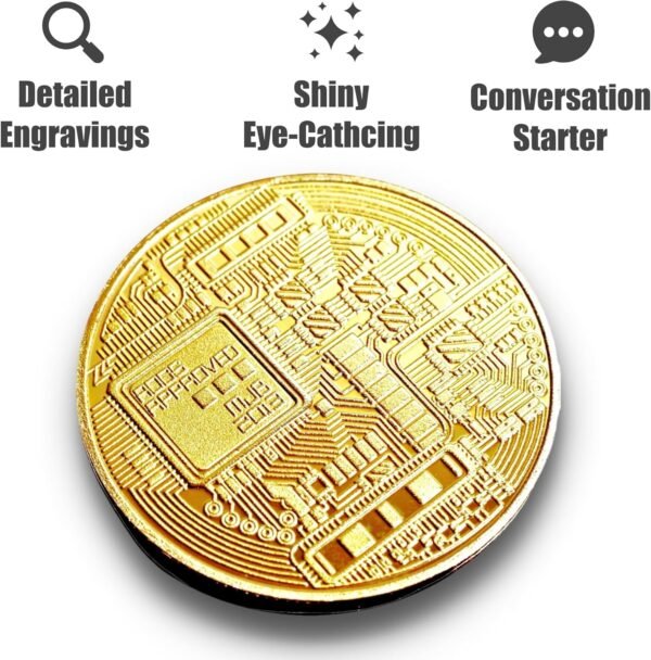 Bitcoin Coin - Commemorative BTC Cash Plus Clear Prote... - Image 4