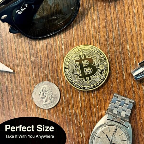 Bitcoin Coin - Commemorative BTC Cash Plus Clear Prote... - Image 7