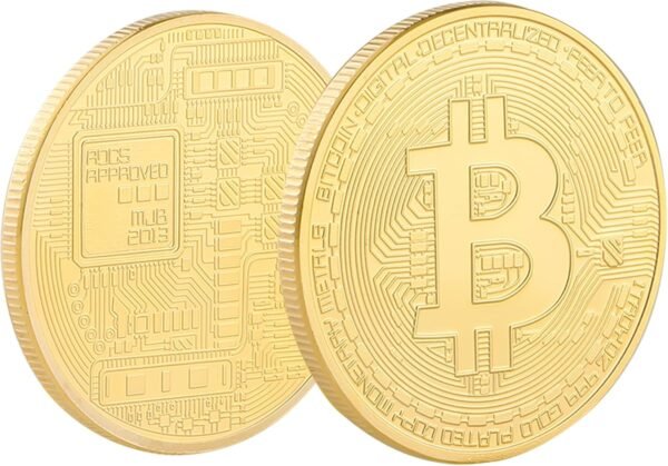 Crypto Coin Set with Show Case Bitcoin Showcase, Phy... - Image 4