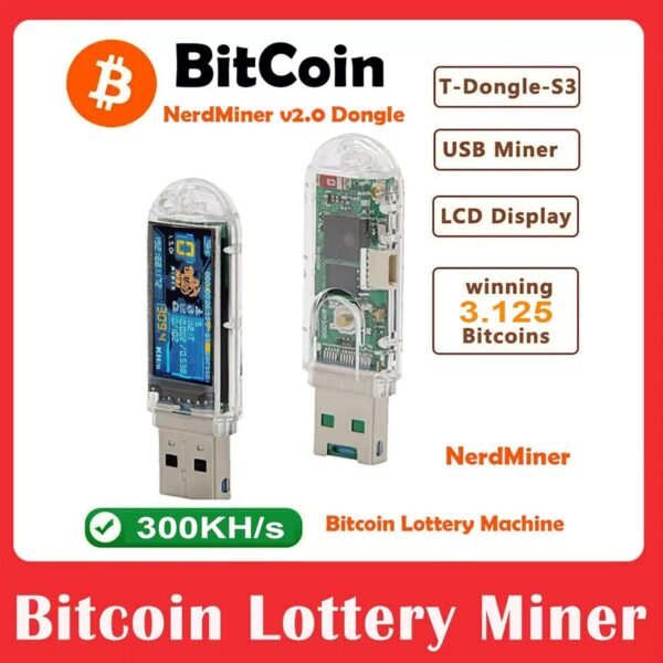 Nerd Miner 300+KH/s Solo Bitcoin BTC Lottery Miner 4X F... - Image 4