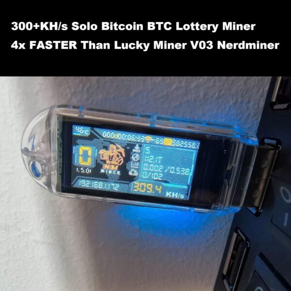 Nerd Miner 300+KH/s Solo Bitcoin BTC Lottery Miner 4X F... - Image 6