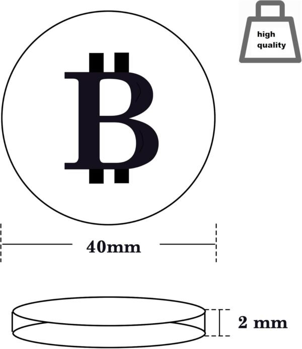 9PC Bitcoin Coin | Bodily Bitcoin with Protecting Cas... - Image 8