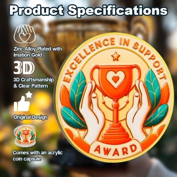 5pcs Excellence in Assist Award Problem Coin - Troph... - Image 5
