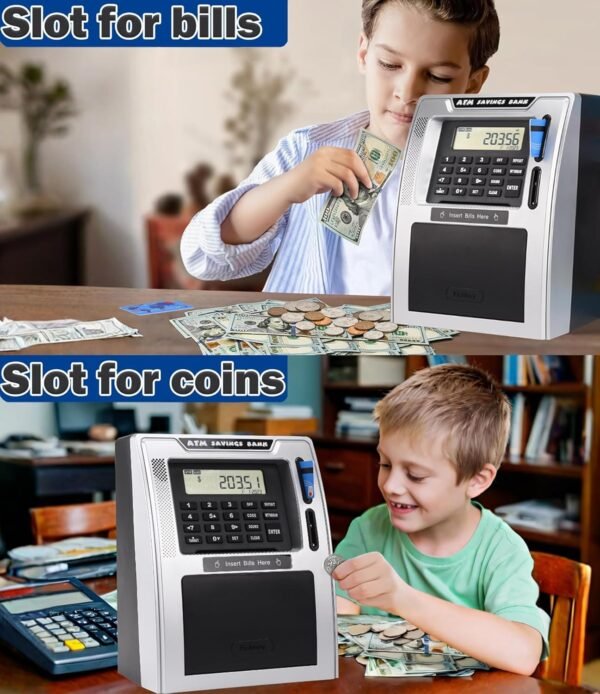 Fishboy Speaking ATM Piggy Financial institution for Youngsters with Twin Debit... - Image 4