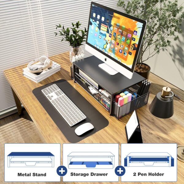 Desk Organizer and Equipment, 2-Tier Pc Monitor... - Image 8