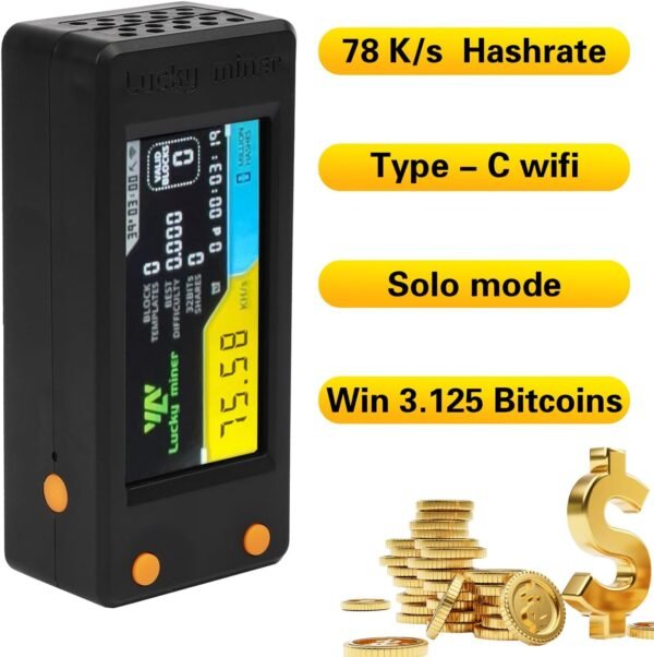 Bitcoins Miner Lotto Mining Gadget 78K/S 2.4G WiFi/Hots... - Image 5