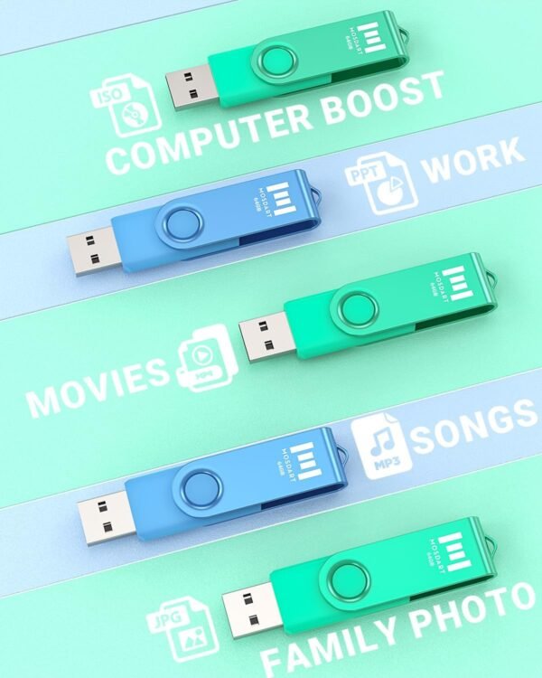 MOSDART 64GB USB 2.0 Flash Drive, with Keychain Loop, S... - Image 7