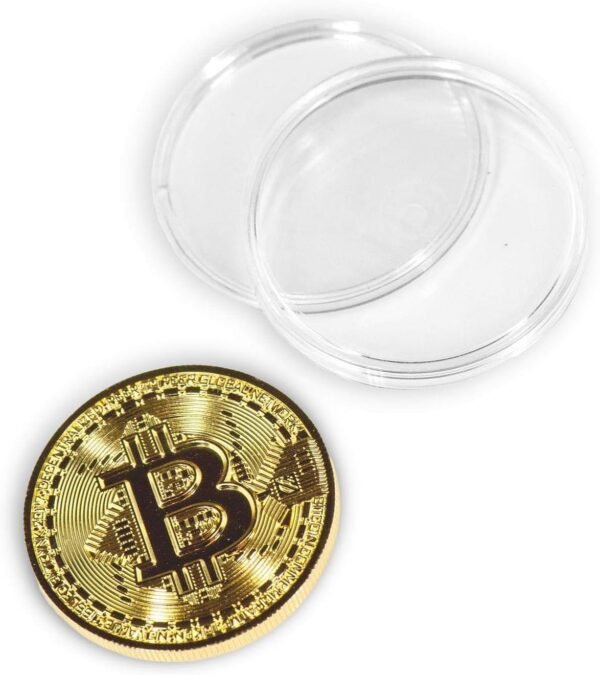 Bitcoin Coin Memento with Coin Case, Bodily Bitcoin ... - Image 3