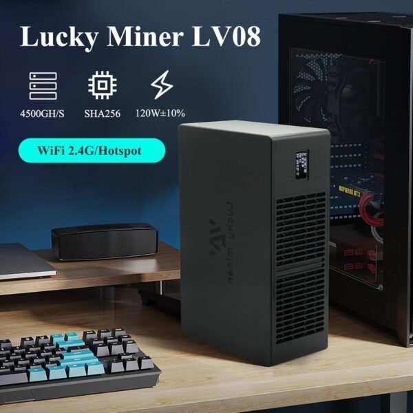 Bitcoins Miner 4.5TH/S Solo Miner LV08 SHA-256 Asic Chi... - Image 5