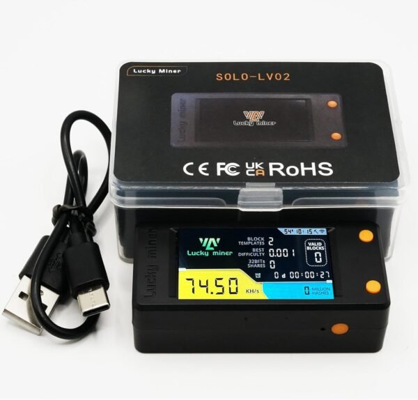 Bitcoins Miner 78KH/S Fortunate Miner LV02 Solo Miner with ... - Image 9