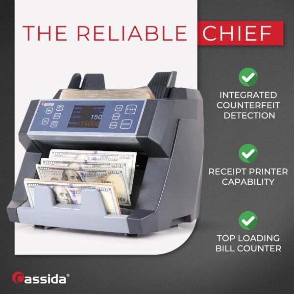 Cassida 6600 UV/MG – USA Enterprise Grade Cash Counter w... - Image 3