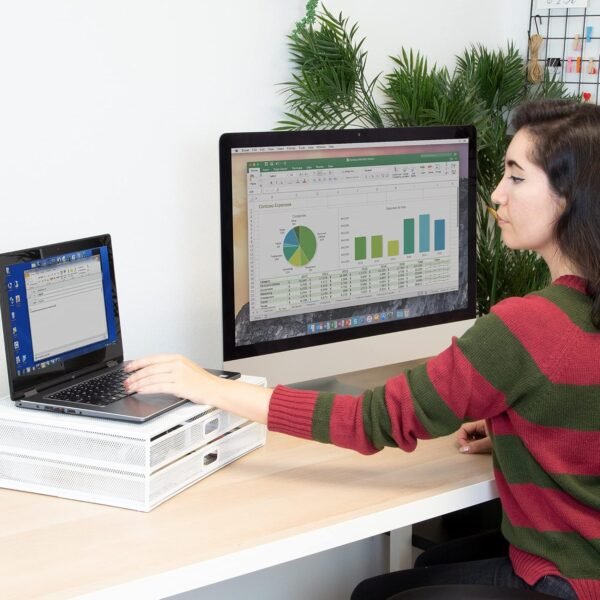 Mount-It! Mesh Laptop Monitor Stand Riser [Metal] Des... - Image 8