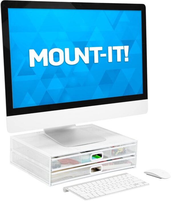 Mount-It! Mesh Laptop Monitor Stand Riser [Metal] Des... - Image 9