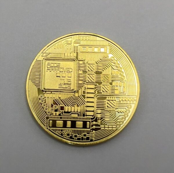 6PCS Gold Plated Bitcoin Cash - 40mm Diameter, 3mm Thi... - Image 3