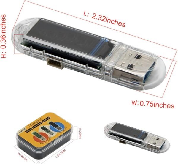 NerdMiner Bitcoins Miner V2 Dongle USB 75KH 1W T-Displa... - Image 3