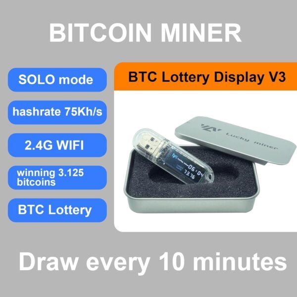 USB Bitcoin Miner Stick LV03 BTC Lottery Crypto Mini So... - Image 4