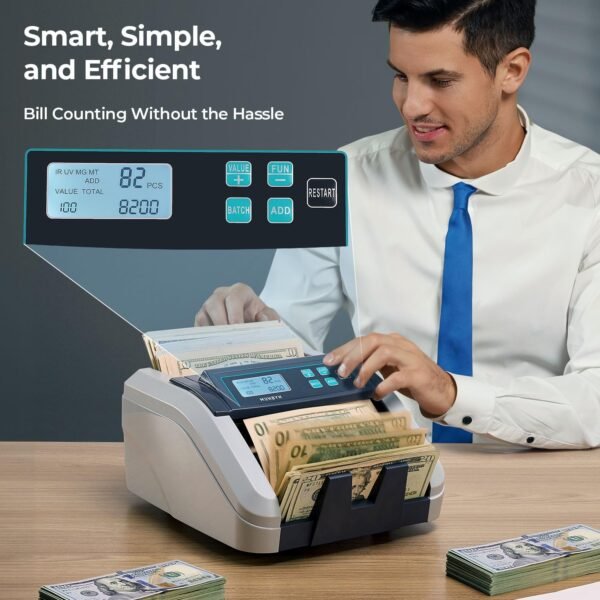MUNBYN IMC51 Cash Counter Machine Depend Worth, Add+Bat... - Image 6