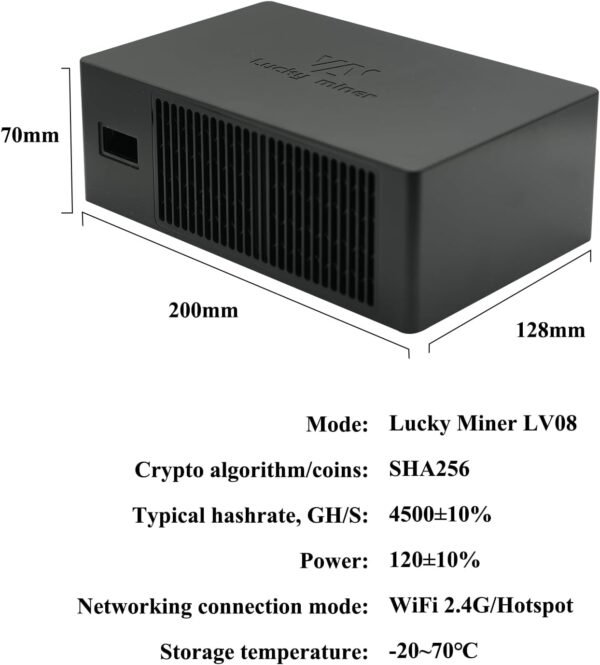 Bitcoins Miner Machine Lotto Mining Machine 4.5TH/S WiFi... - Image 8