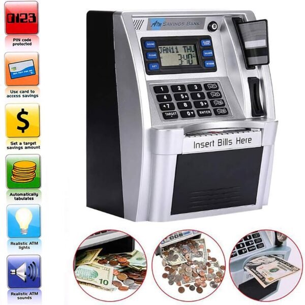 2025Upgraded ATM Financial institution, Children Speaking Piggy Financial institution, ATM Ban... - Image 4