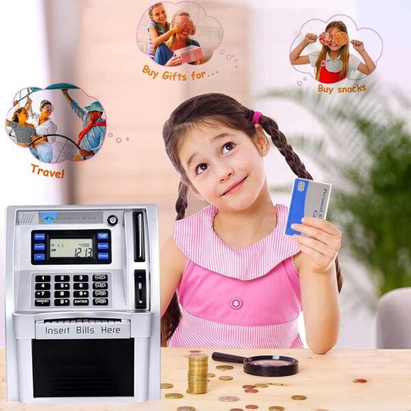 2025Upgraded ATM Financial institution, Children Speaking Piggy Financial institution, ATM Ban... - Image 5