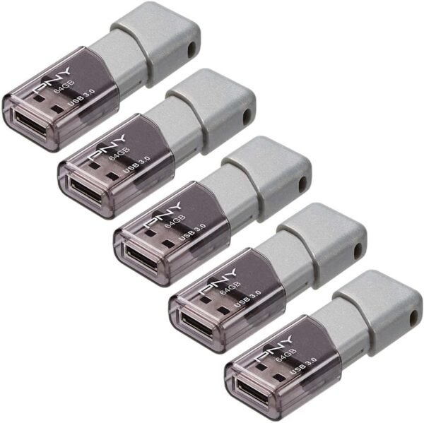 PNY 64GB Turbo Attaché 3 USB 3.0 Flash Drive, Silver (P... - Image 3
