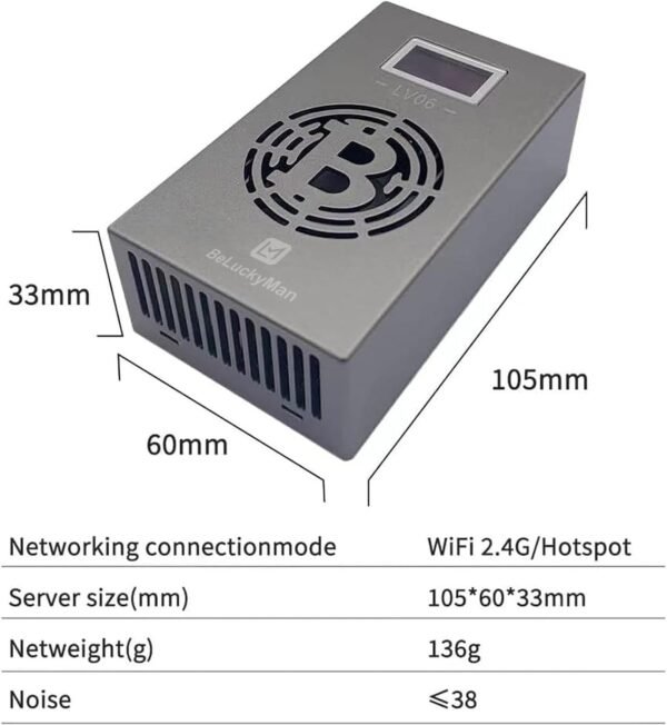 BeLuckyMan Bitcoin Miner Machine BTC Lotto Mining Devic... - Image 6