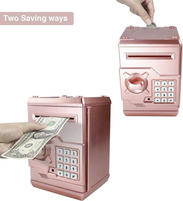 Mini ATM Piggy Financial institution ATM Machine Finest Reward for Children,Elec... - Image 3