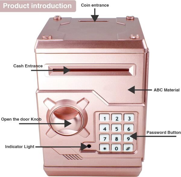 Mini ATM Piggy Financial institution ATM Machine Finest Reward for Children,Elec... - Image 4