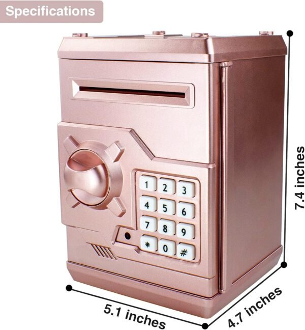 Mini ATM Piggy Financial institution ATM Machine Finest Reward for Children,Elec... - Image 5