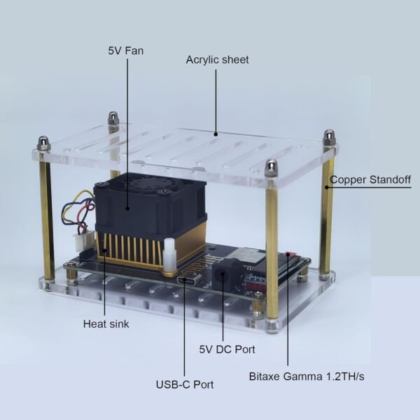 Bitaxe Gamma - 1.2+TH/s Bitcoin Miner BM1370 ASIC chip ... - Image 4
