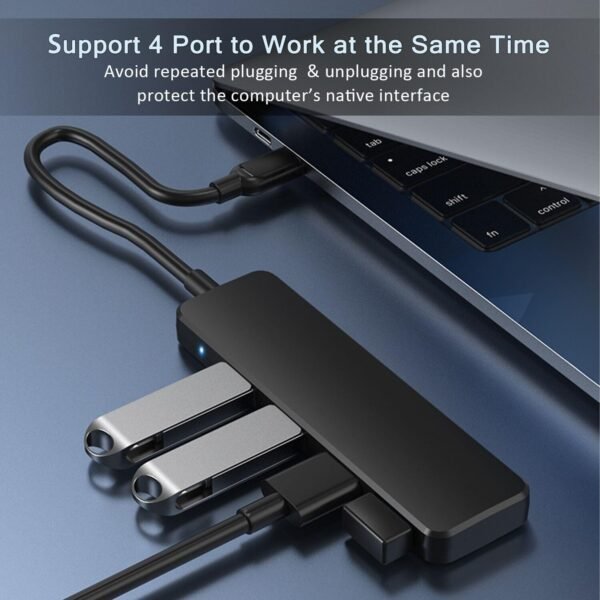 USB 3.0 Hub, VIENON 4-Port USB Hub USB Splitter USB Exp... - Image 3