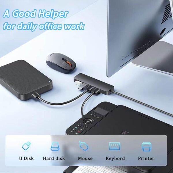 USB 3.0 Hub, VIENON 4-Port USB Hub USB Splitter USB Exp... - Image 6