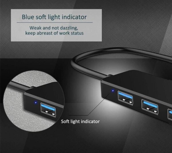 USB 3.0 Hub, VIENON 4-Port USB Hub USB Splitter USB Exp... - Image 9