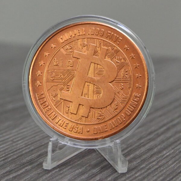 Bitcoin 1 oz Pure Copper Collectible Coin - Superb Present ... - Image 3