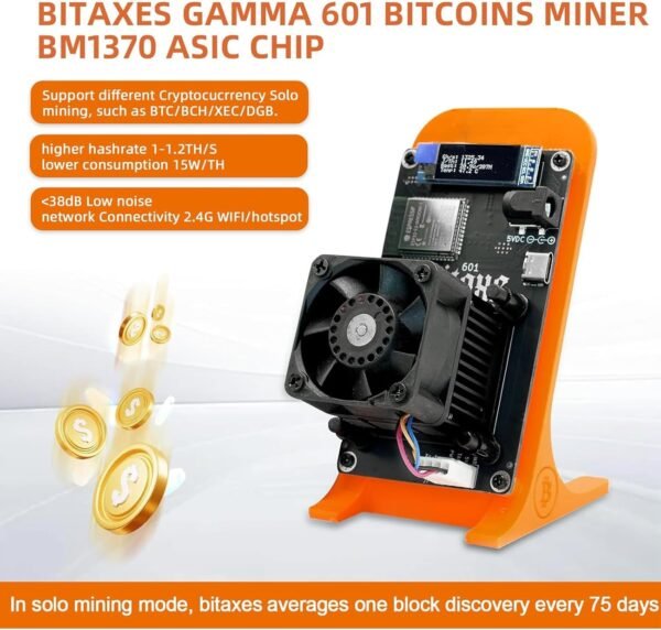 Bitcoins Miner Bitaxes Gamma 601 BM1370 Asic Chip Solo ... - Image 4